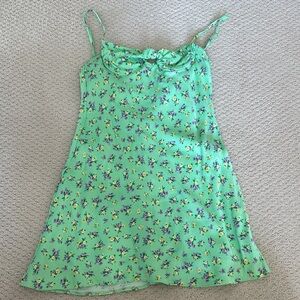 Zara Mint Green Floral Dress
